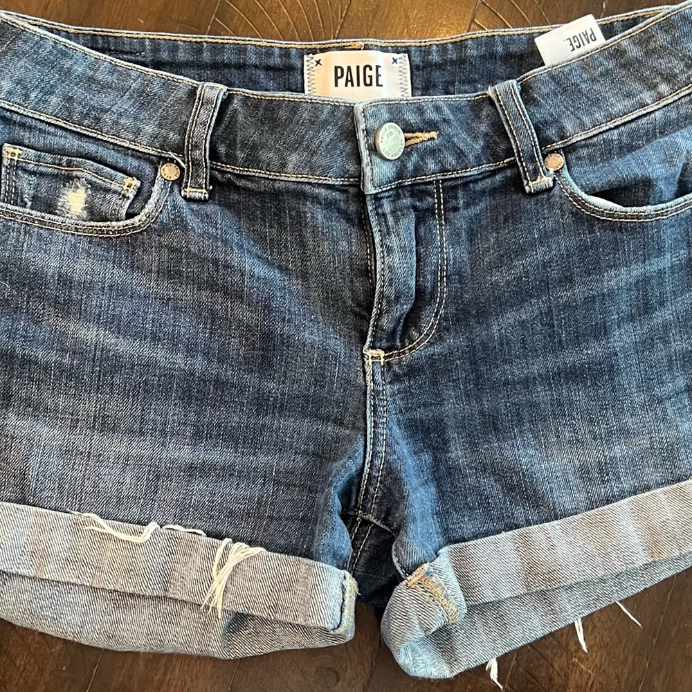 Paige Women's JJ Jimmy Jimmy Denim Shorts 25
